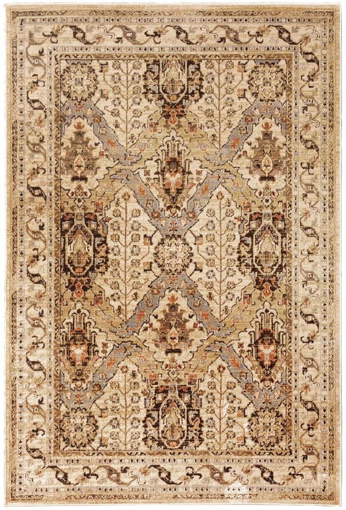 AVERLEY HOME Jayson Beige/Grey 4 ft. x 6 ft. Border Area Rug