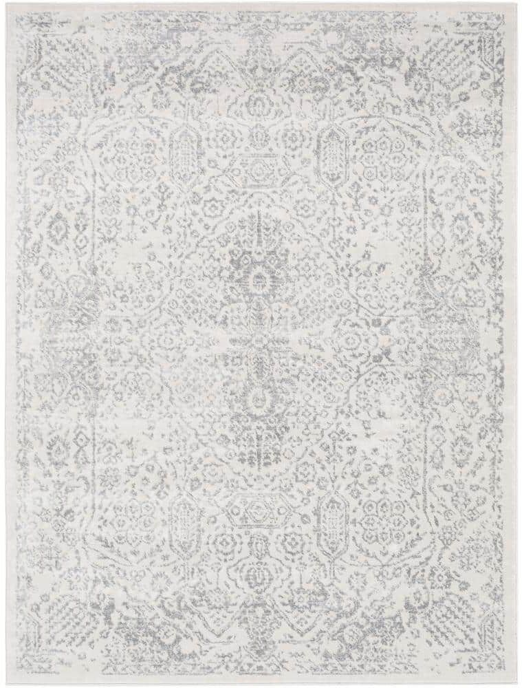 Artistic Weavers Frost Light Grey 7 ft. 10 in. x 10 ft. Area Rug