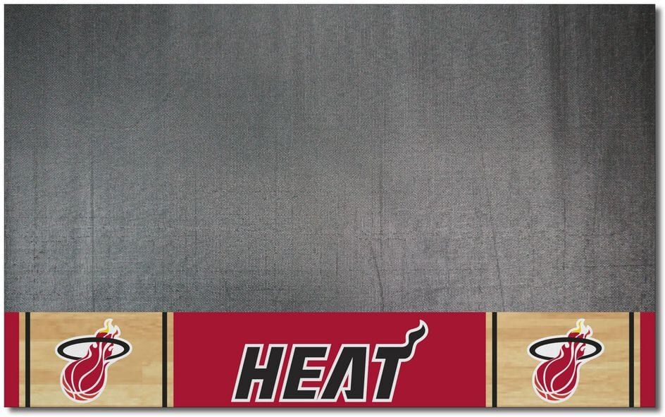 FANMATS NBA Retro Miami Heat Vinyl Grill Mat - 26in. x 42in.