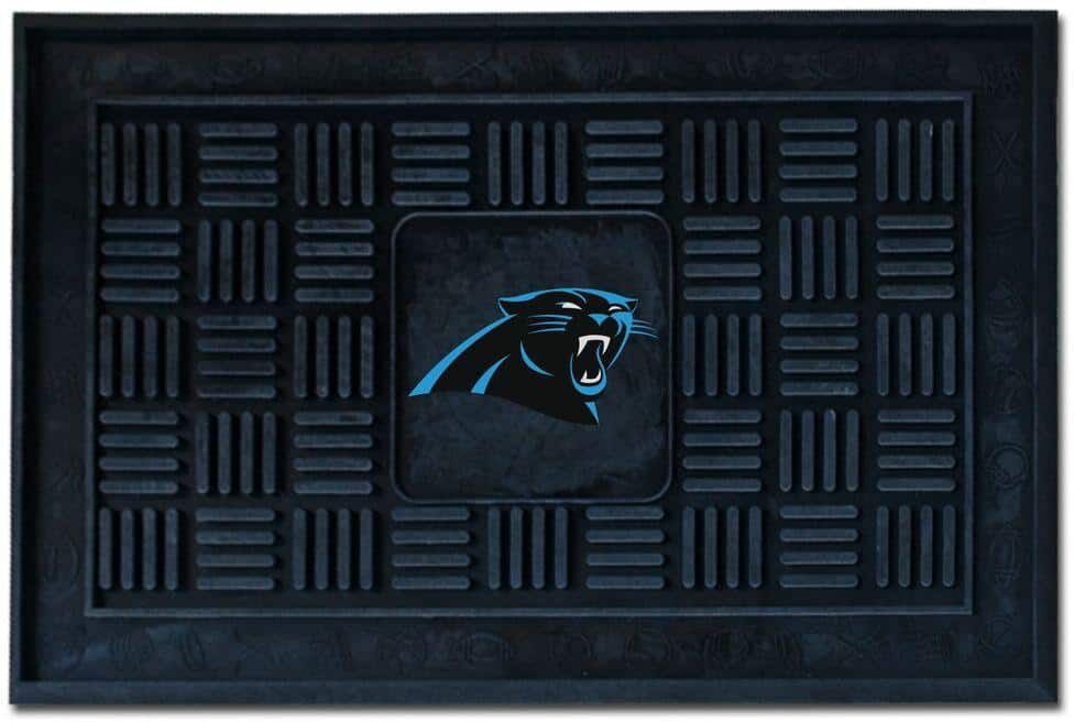 FANMATS Carolina Panthers 18 in. x 30 in. Door Mat