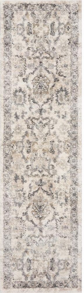 MILLERTON HOME Louisa Ivory 2 ft. x 8 ft. Runner Rug