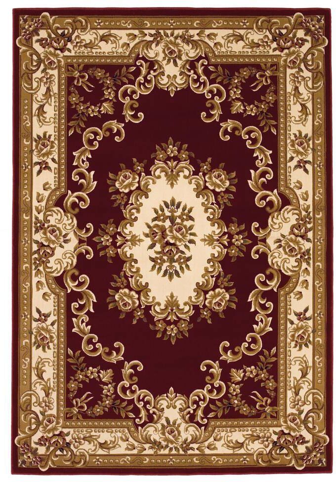 MILLERTON HOME Traditional Moroccan Red/Ivory 3 ft. x 5 ft. Area Rug