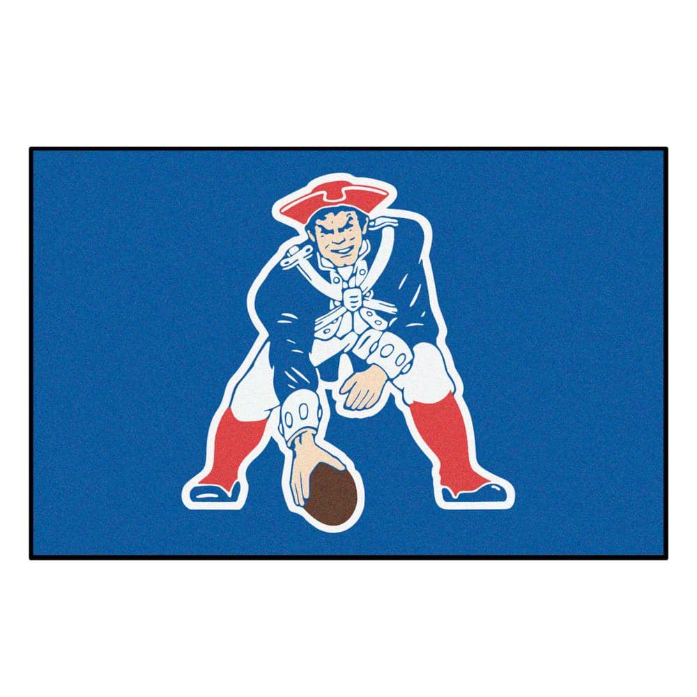 FANMATS Blue 1 ft. 7 in. x 2 ft. 6 in. New England Patriots Vintage Starter Mat Area Rug