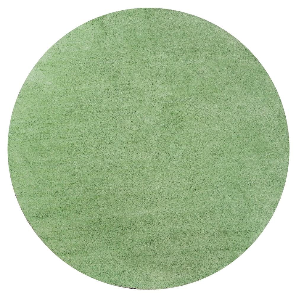 MILLERTON HOME Bethany Spearmint Green 8 ft. x 8 ft. Round Area Rug