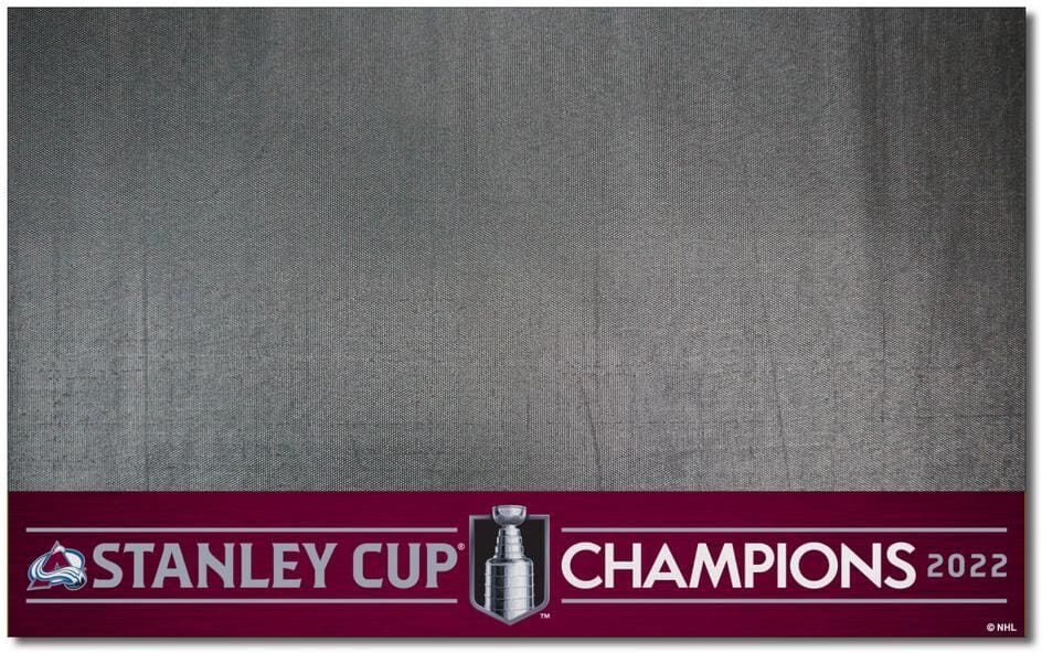 FANMATS Colorado Avalanche 2022 Stanley Cup Championship 42 in. Grill Mat