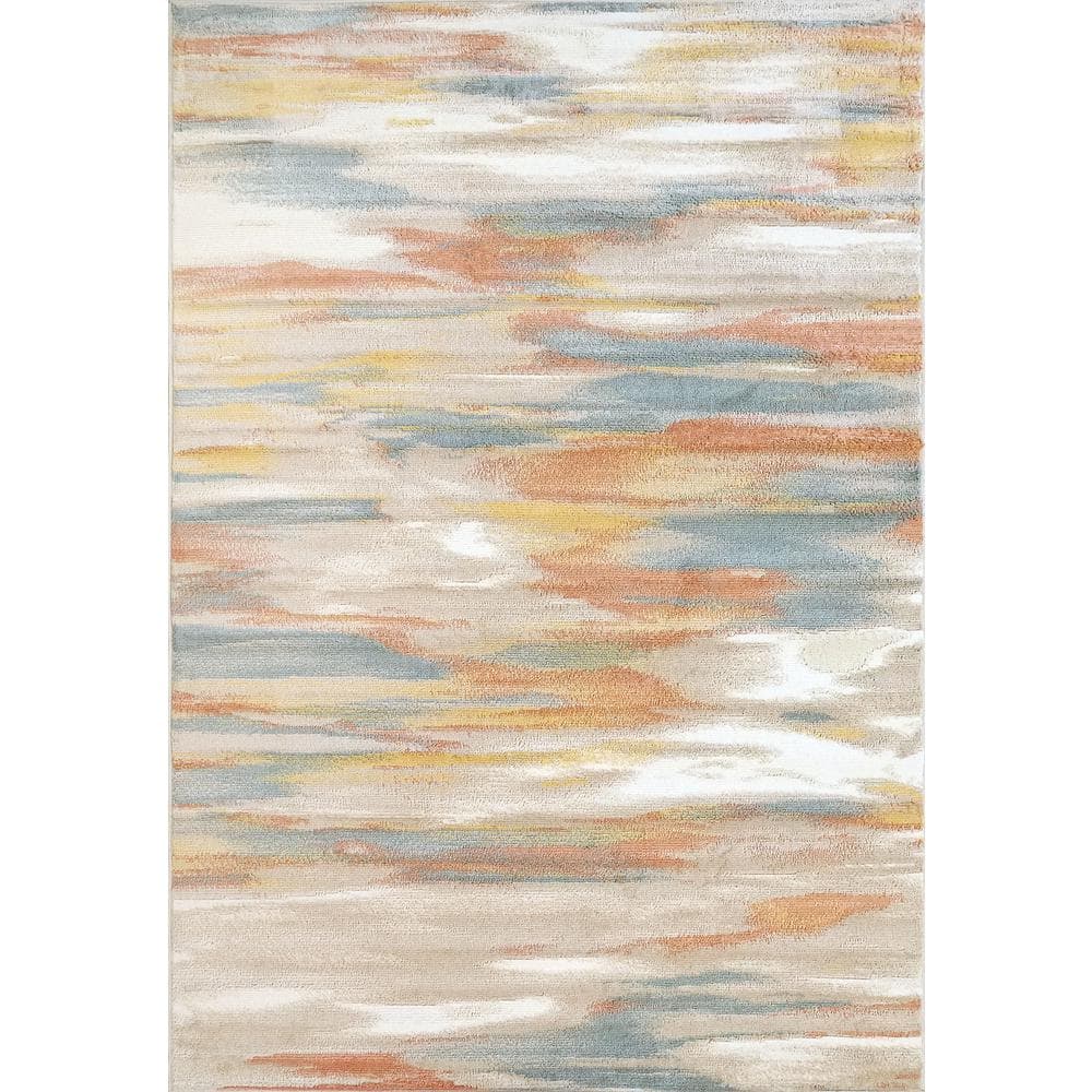 Dynamic Rugs Venus Multi 5 ft. x 7 ft. Modern Abstract Area Rug