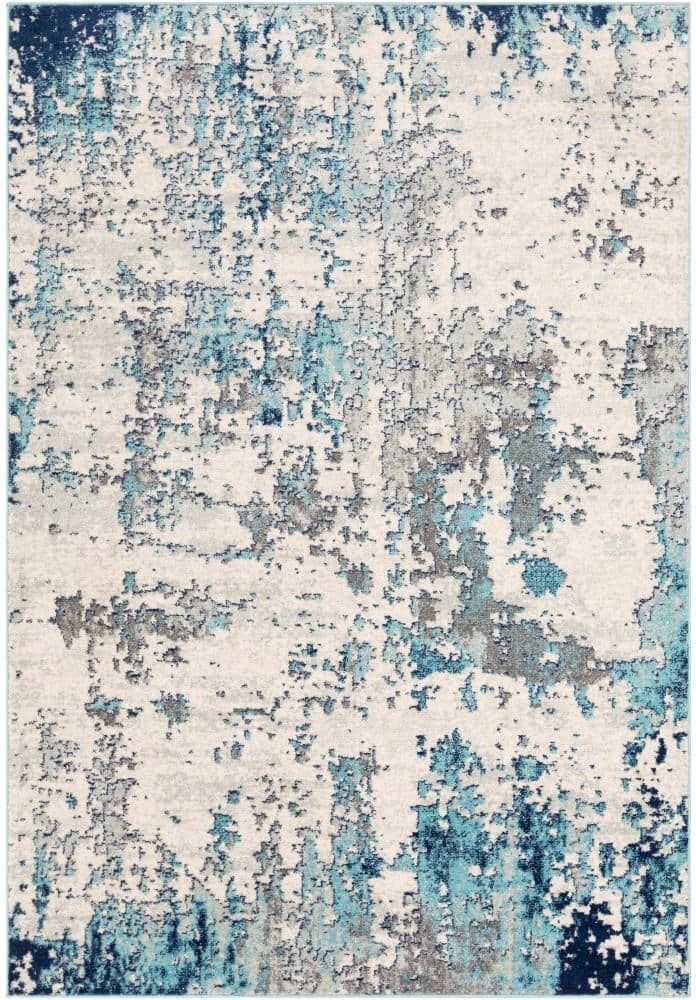 Artistic Weavers Yamikani Aqua 12 ft. x 15 ft. Distressed Abstract Area Rug