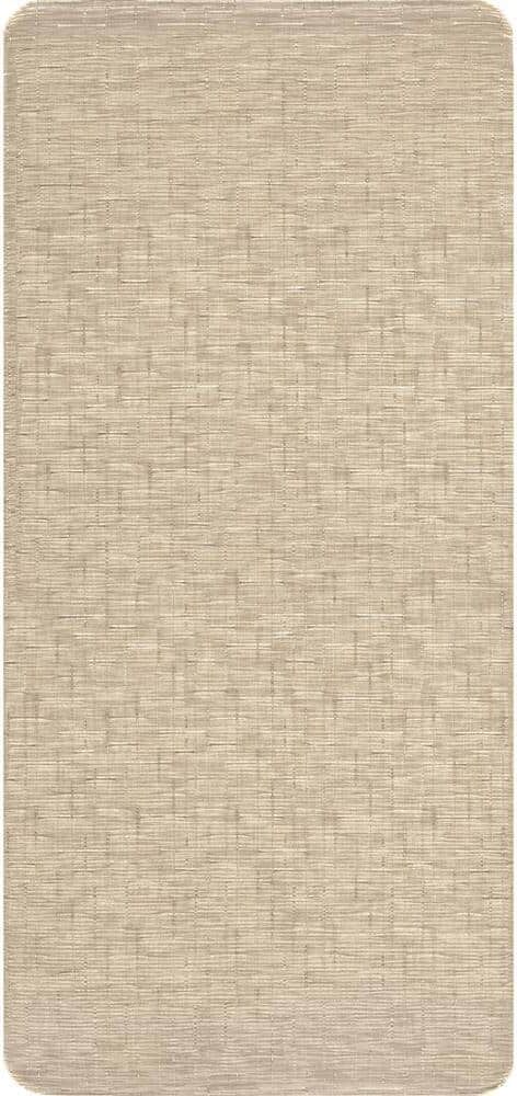 nuLOOM Casual Crosshatched Anti Fatigue Kitchen or Laundry Room Beige 18 in. x 30 in. Indoor Comfort Mat