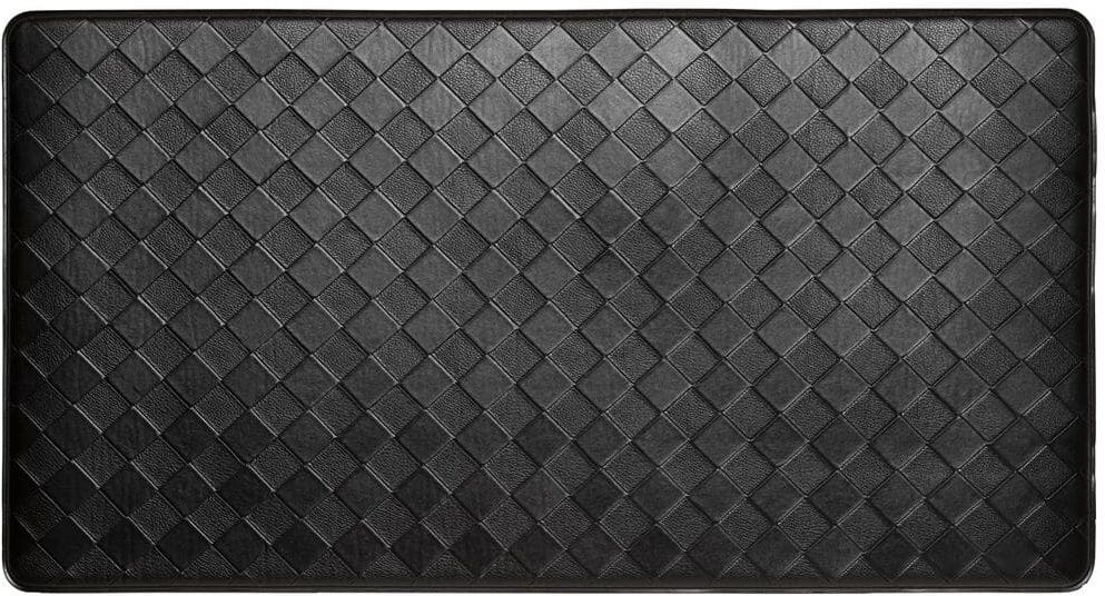 Home Dynamix Trenton Solace Black 17 in. x 39 in. Anti Fatigue Kitchen Mat