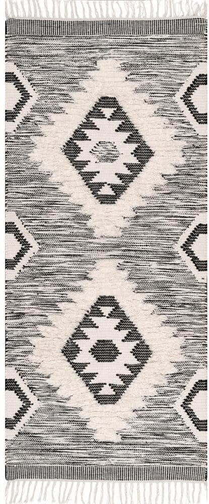 nuLOOM Savannah Tribal Black 2 ft. 8 in. x 16 ft. Runner Rug