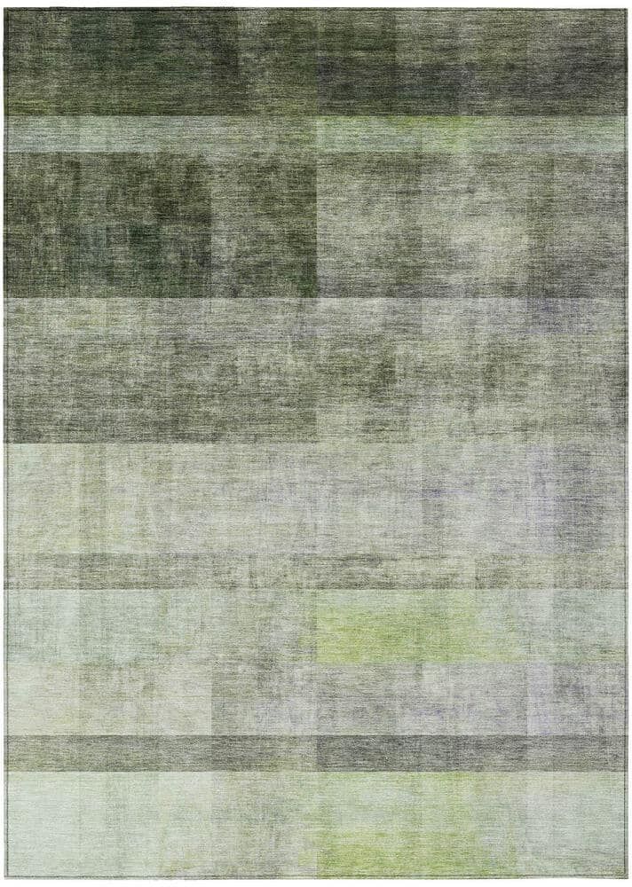 Addison Rugs Chantille ACN568 Olive 3 ft. x 5 ft. Machine Washable Indoor/Outdoor Geometric Area Rug