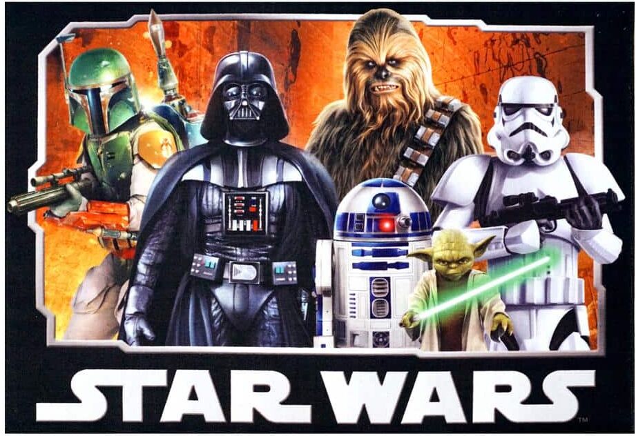 Disney Star Wars 1st Trilogy Movie Poster Multi-Colored 3 ft. x 5 ft. Indoor Polyester Area Rug