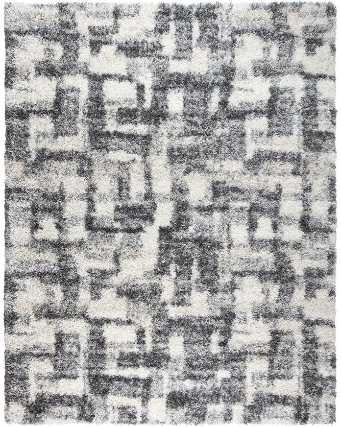 Gertmenian & Sons Anjou Gray 9 ft. x 13 ft. Abstract Shag Indoor Area Rug