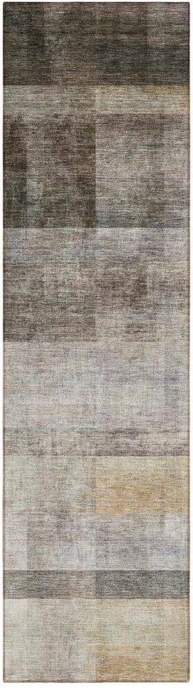 Addison Rugs Chantille ACN568 Brown 2 ft. 3 in. x 7 ft. 6 in. Machine Washable Indoor/Outdoor Geometric Runner Rug