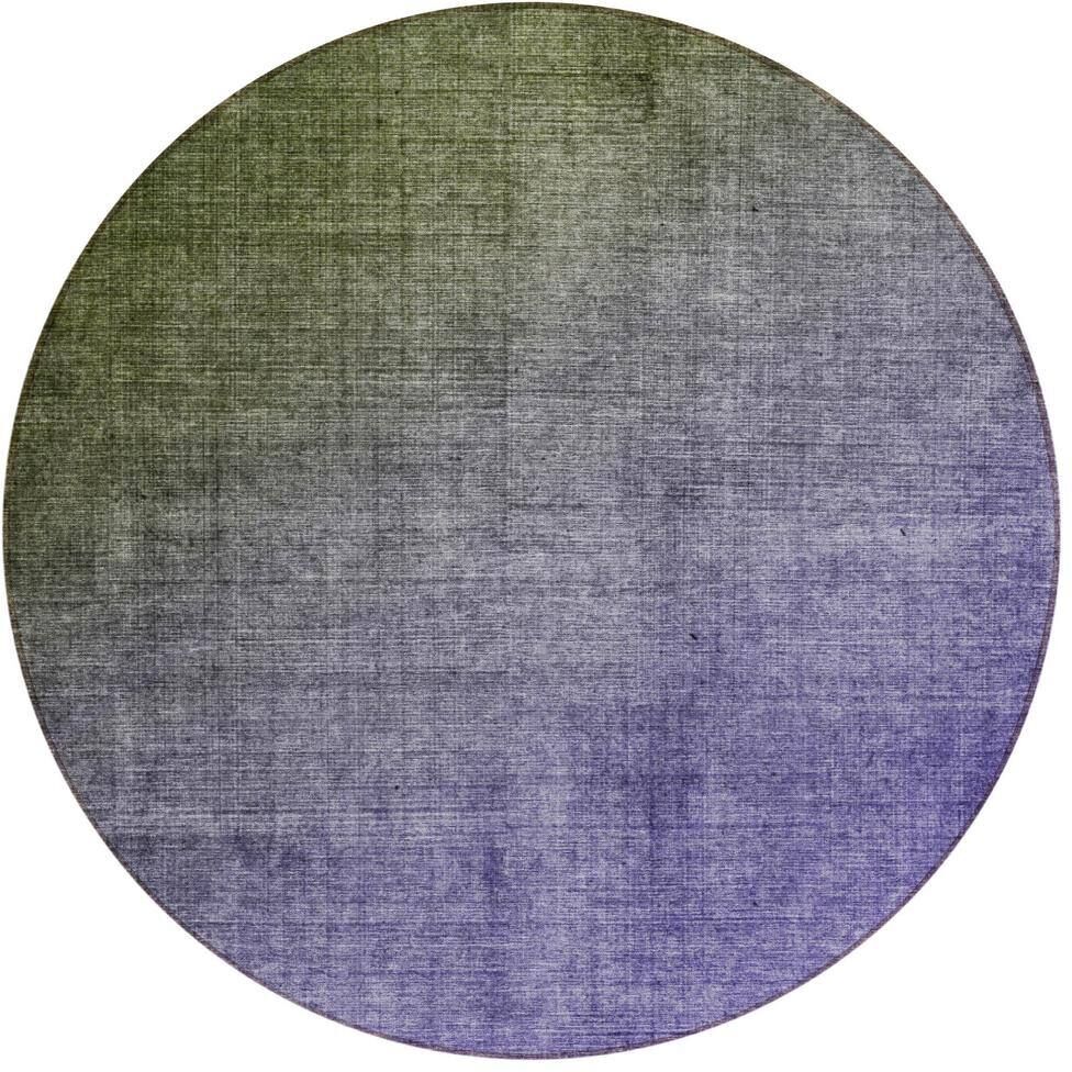 Addison Rugs Chantille ACN569 Olive 8 ft. x 8 ft. Round Machine Washable Indoor/Outdoor Geometric Area Rug