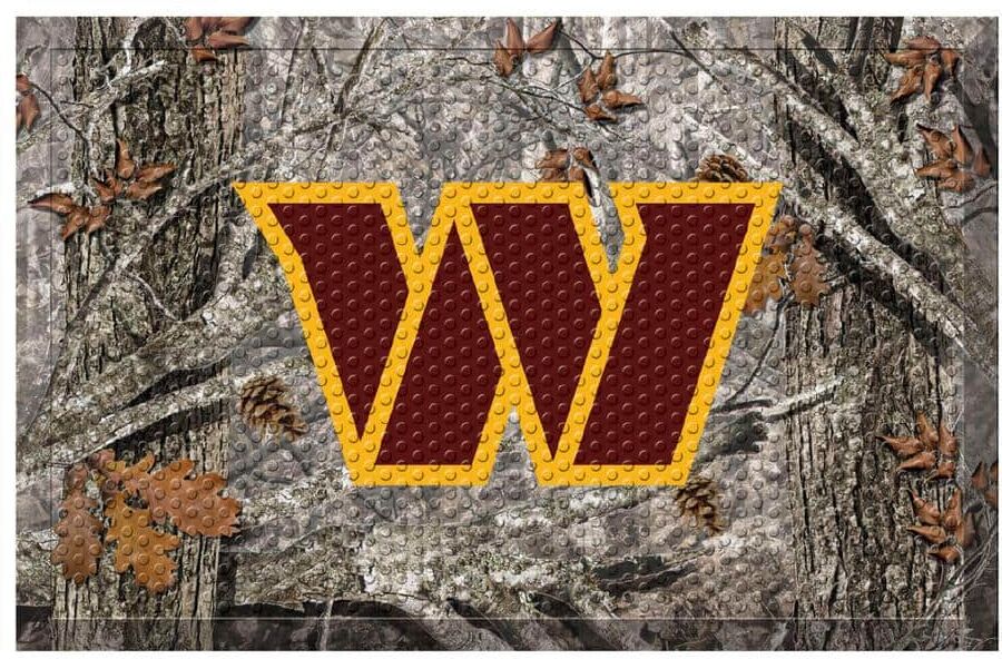 FANMATS NFL - Washington Commanders 19 in. x 30 in. Indoor/Outdoor Scraper Mat Door Mat