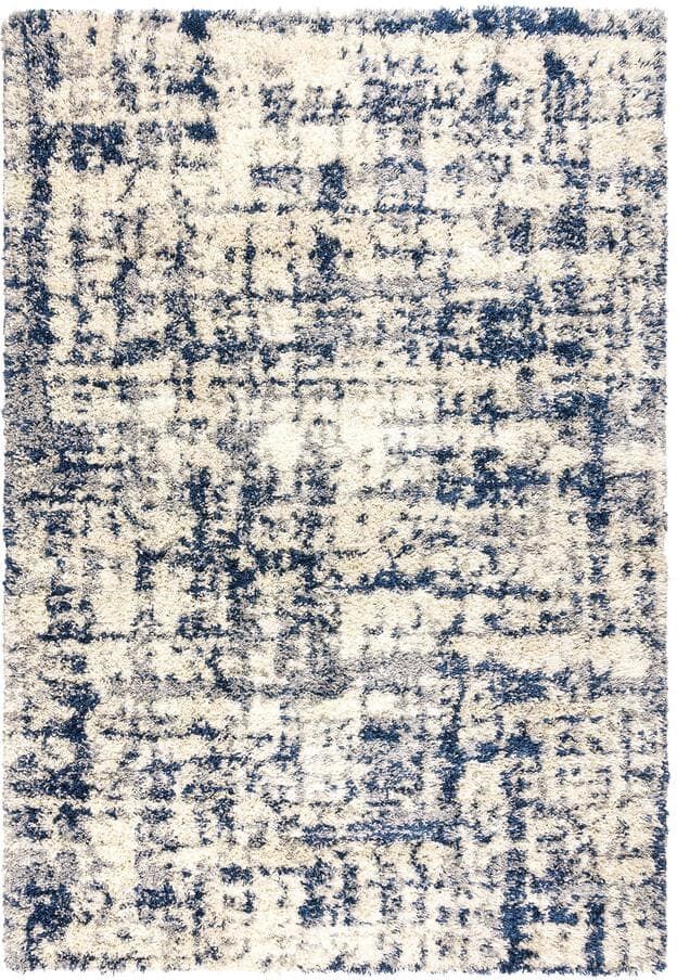 Gertmenian & Sons Anjou Myra Blue 5 ft. x 7 ft. Abstract Shag Indoor Area Rug