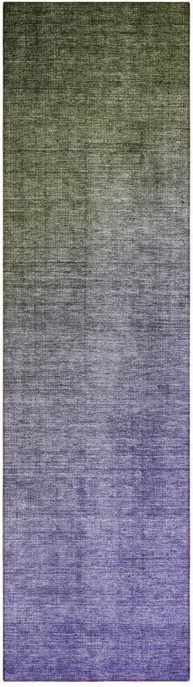 Addison Rugs Chantille ACN569 Olive 2 ft. 3 in. x 7 ft. 6 in. Machine Washable Indoor/Outdoor Geometric Runner Rug