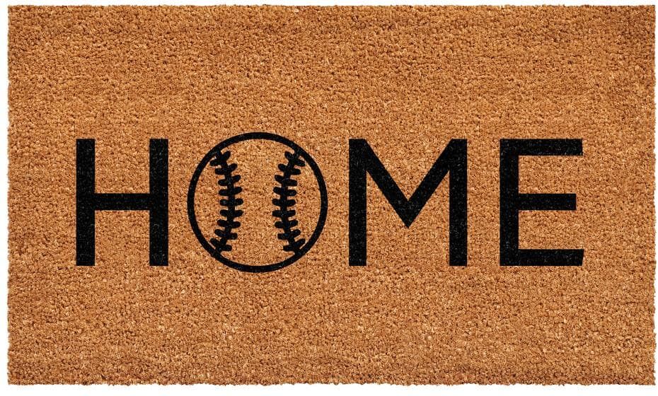 Calloway Mills Baseball Home Doormat, 24" x 48"