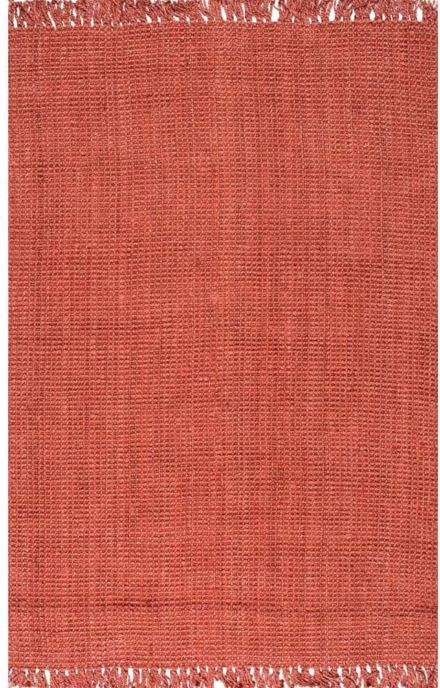 nuLOOM Natura Chunky Loop Jute Terra 3 ft. x 5 ft. Area Rug