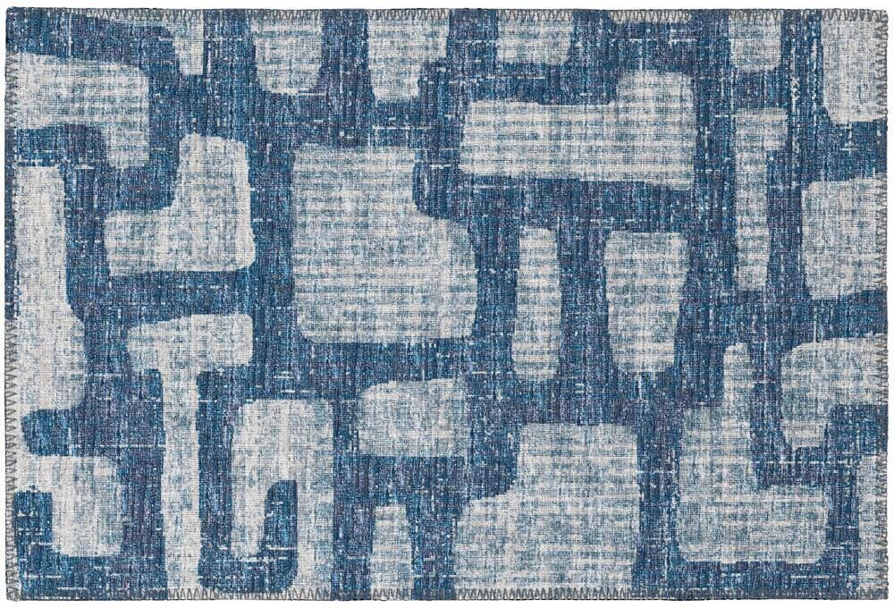 Addison Rugs Modena Storm 1 ft. 8 in. x 2 ft. 6 in. Geometric Accent Rug