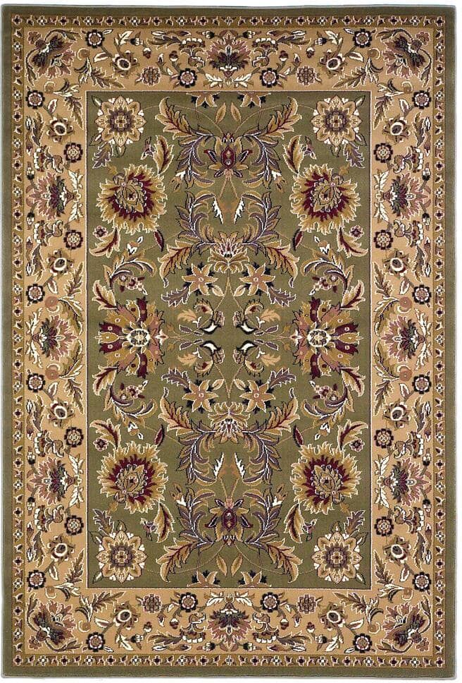 MILLERTON HOME Caleb Green/Taupe 2 ft. x 8 ft. Runner Rug