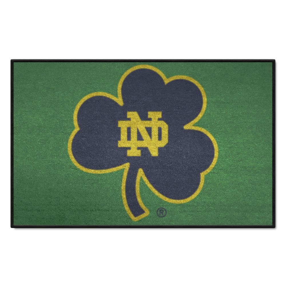 FANMATS Notre Dame Fighting Irish Green 2 ft. x 3 ft. Starter Mat Area Rug