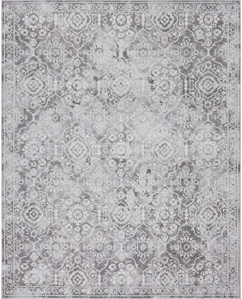 Tayse Rugs Nexus Oriental Gray 8 ft. x 10 ft. Indoor Area Rug