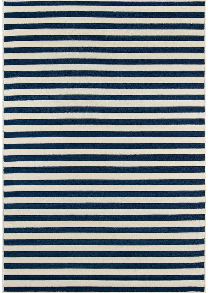 Momeni Baja Navy 7 ft. x 10 ft. Indoor/Outdoor Area Rug