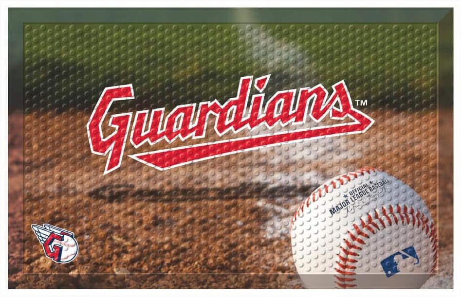 FANMATS MLB - Cleveland Guardians 19 in. x 30 in. Indoor/Outdoor Scraper Mat Door Mat