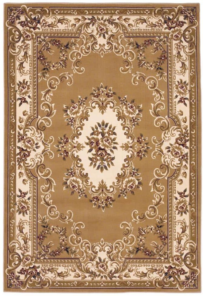 MILLERTON HOME Traditional Morrocan Beige/Ivory 3 ft. x 5 ft. Area Rug