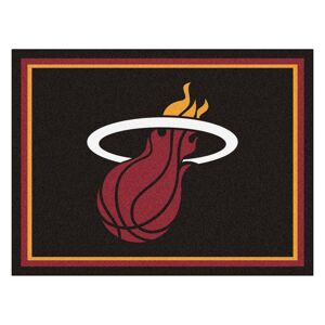 FANMATS NBA Miami Heat Black 8 ft. x 10 ft. Indoor Area Rug