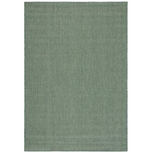 SAFAVIEH Courtyard Dark Green/Beige 7 ft. x 10 ft. Solid Indoor/Outdoor Patio  Area Rug