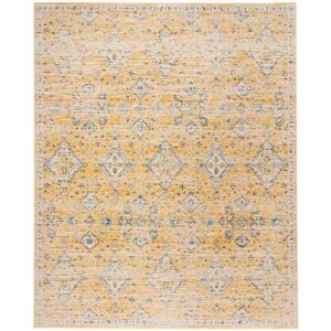 SAFAVIEH Evoke Gold/Ivory 9 ft. x 12 ft. Border Speckled Diamond Area Rug