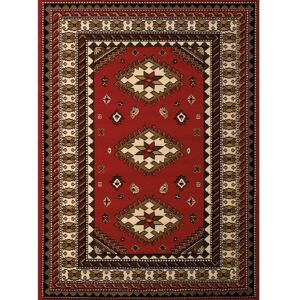 United Dallas Tres Red 8 ft. x 11 ft. Indoor Area Rug