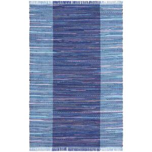 SAFAVIEH Rag Navy/Blue 2 ft. x 3 ft. Multi-Striped Area Rug