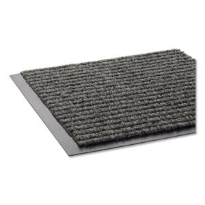 Crown Needle Rib Gray 48 in. x 72 in. Polypropylene Wipe and Scrape Commercial Floor Mat