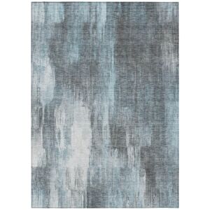 Addison Rugs Chantille ACN567 Teal 10 ft. x 14 ft. Machine Washable Indoor/Outdoor Geometric Area Rug
