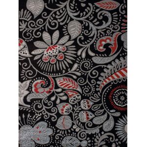 United Dallas Bandanna Black 8 ft. x 11 ft. Indoor Area Rug