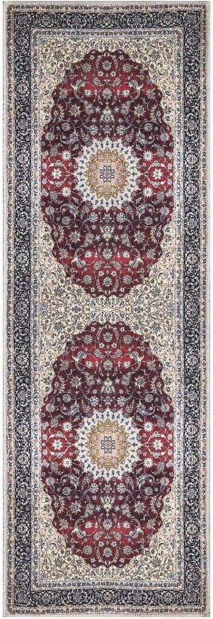 Ottomanson Non Shedding Washable Wrinkle-free Cotton Flatweave Oriental 2x5 Indoor Living Room Runner Rug 20 in. x 59 in.,Red