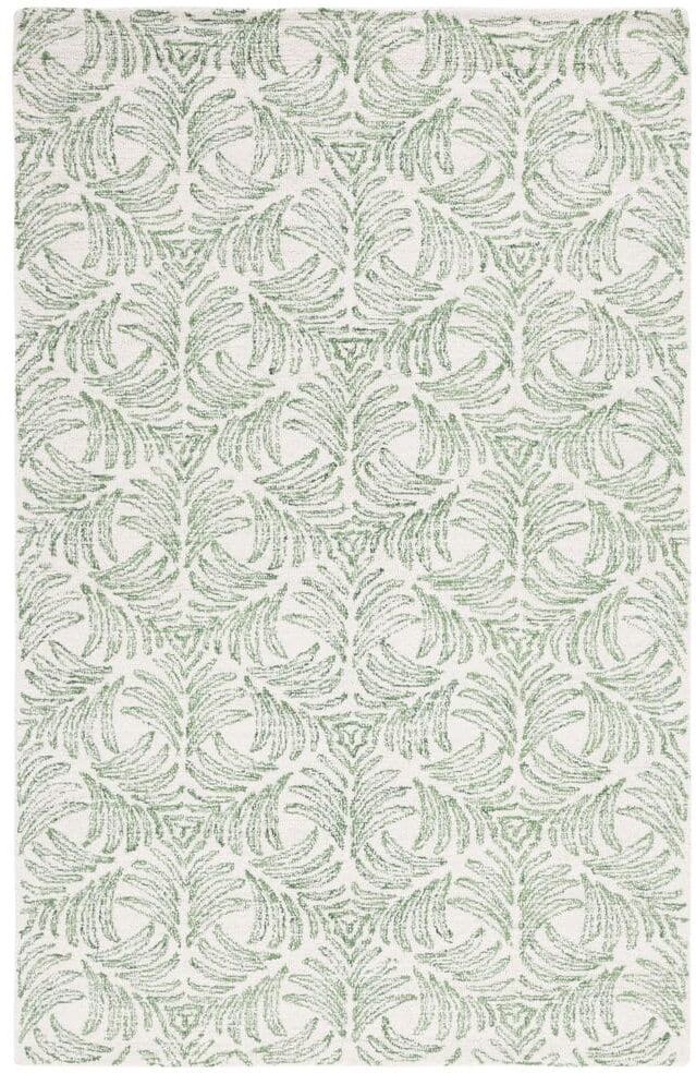 SAFAVIEH Jardin Ivory/Green 8 ft. x 10 ft. Floral Area Rug