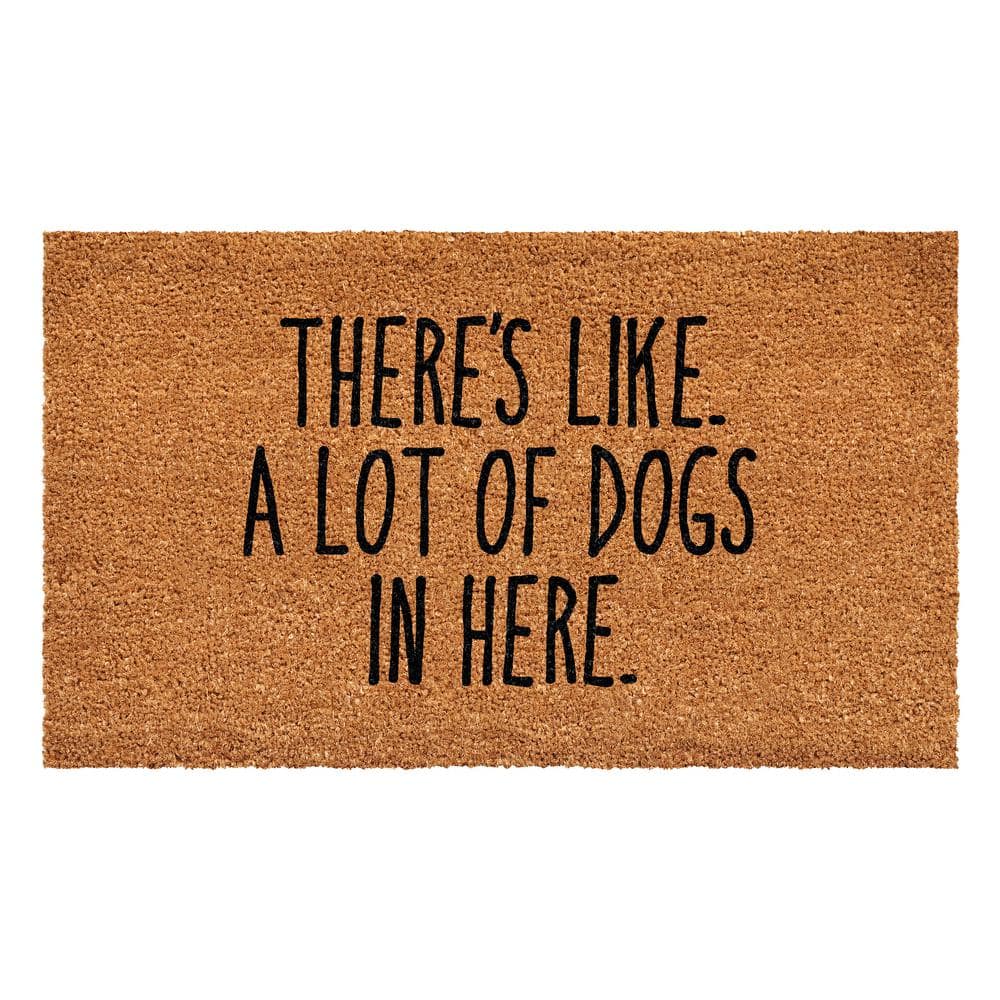Calloway Mills There's like a lot of dogs here Doormat 17" x 29"