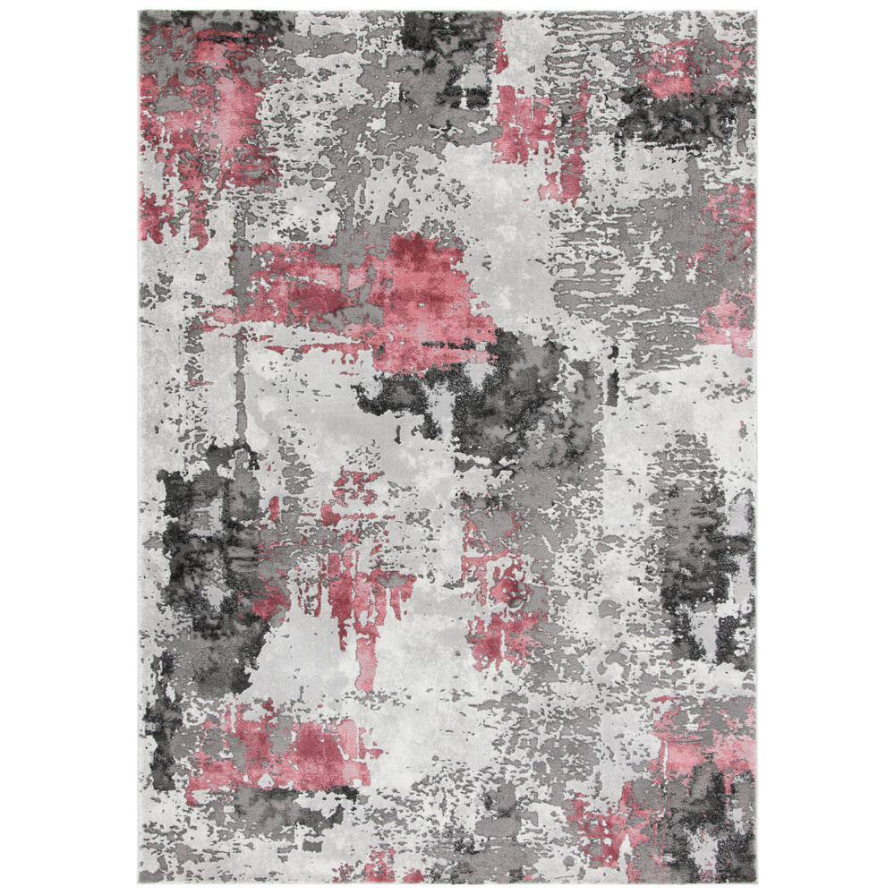 SAFAVIEH Craft Gray/Pink 11 ft. x 14 ft. Gradient Abstract Area Rug