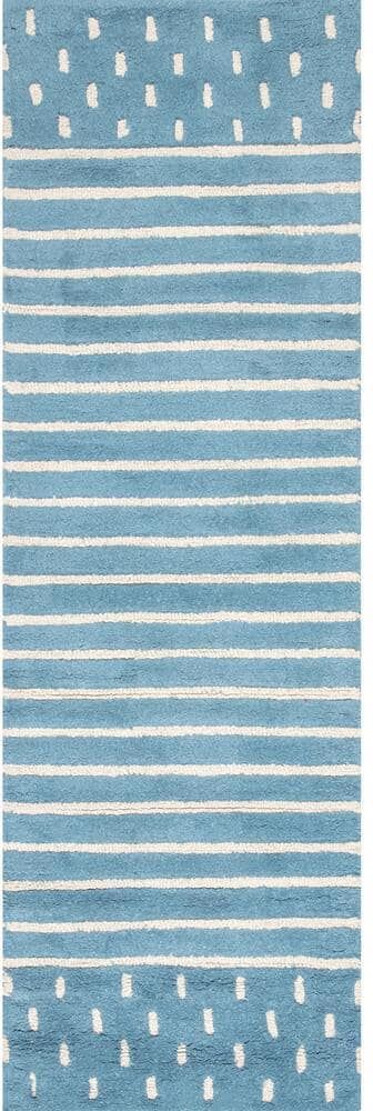 nuLOOM Marlowe Stripes Baby Blue 2 ft. x 6 ft. Indoor Runner