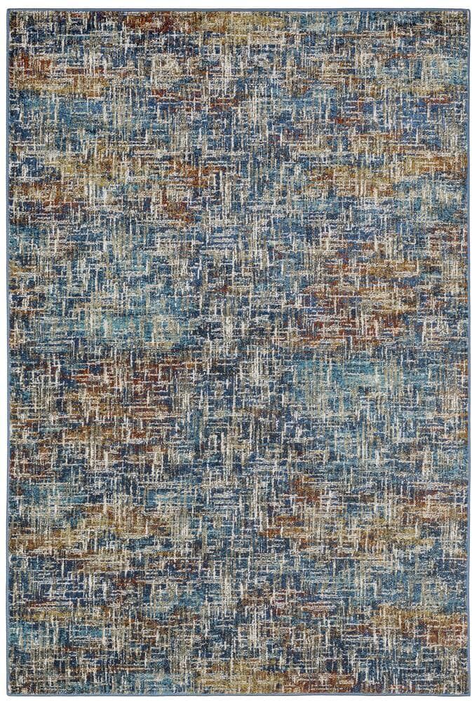 AVERLEY HOME Virginia Multi 6 ft. 7 in. x 9 ft. 2 in. Textured Abstract Area Rug