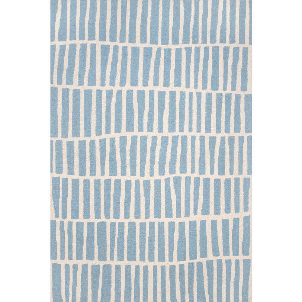 nuLOOM Lemuel Geometric Baby Blue 3 ft. x 5 ft. Indoor Area Rug