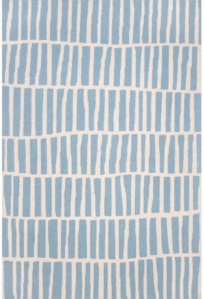 nuLOOM Lemuel Geometric Baby Blue 4 ft. x 6 ft. Indoor Area Rug