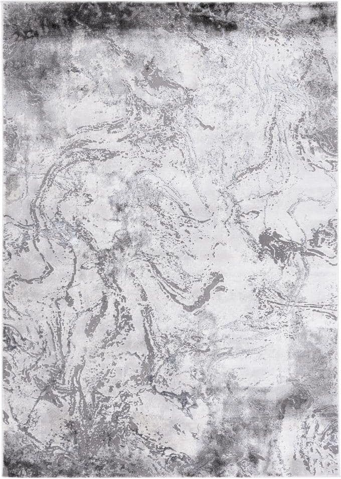 SAFAVIEH Craft Light Gray/Gray 5 ft. x 8 ft. Abstract Marble Area Rug