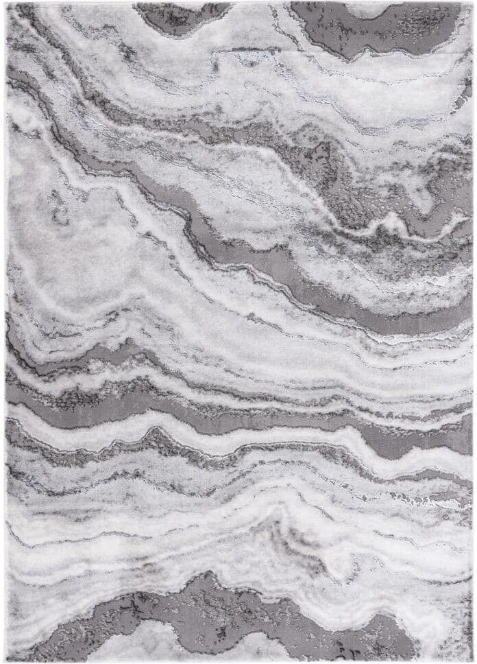 SAFAVIEH Craft Gray 7 ft. x 9 ft. Marbled Abstract Area Rug