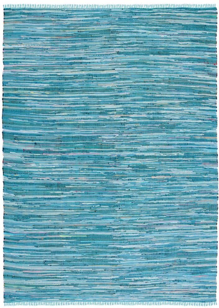 SAFAVIEH Rag Blue/Multi 11 ft. x 15 ft. Gradient Striped Area Rug